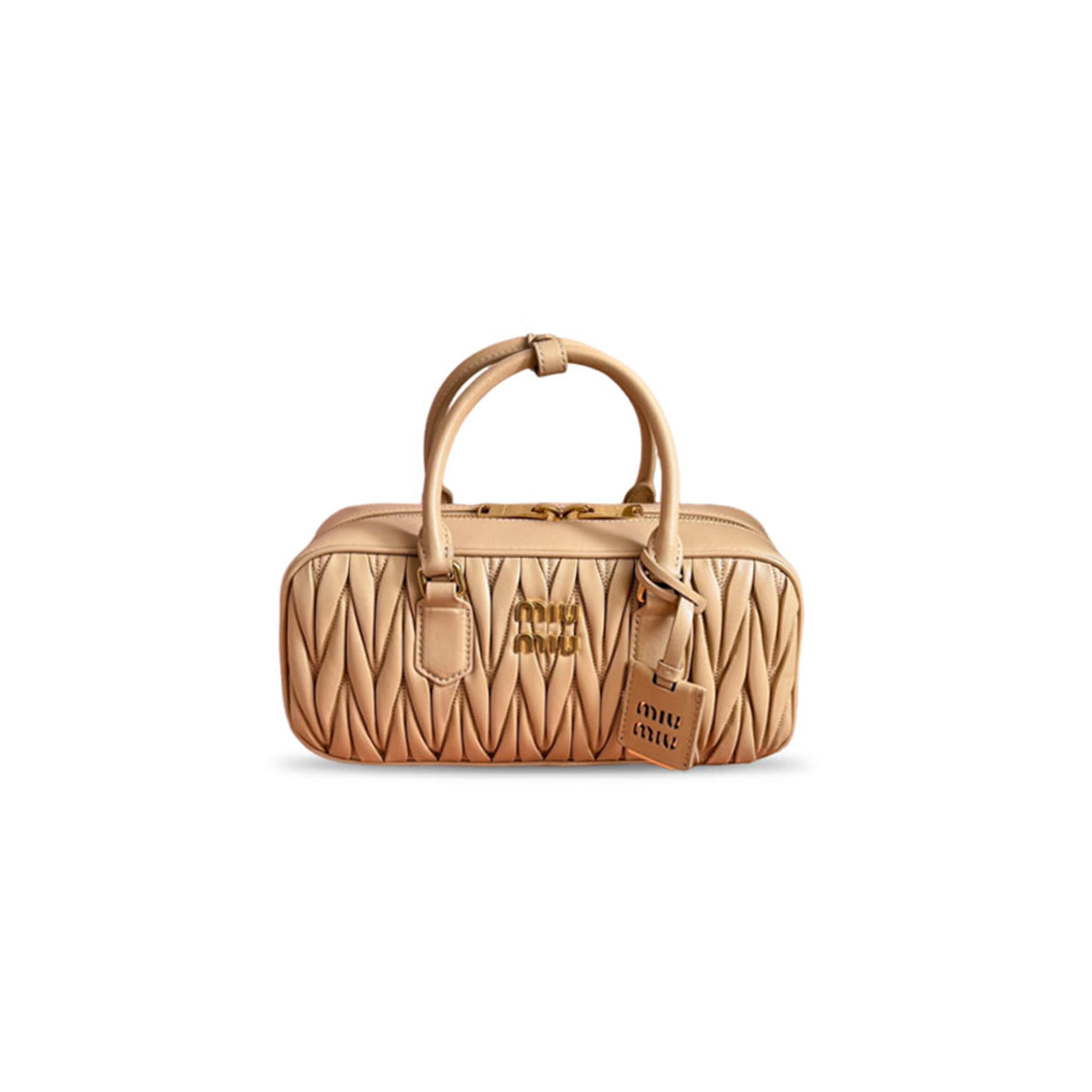 MIU MIU ARCADIE MATELASSÉ NAPPA LEATHER BAG 5BB148 (27*12*9cm)